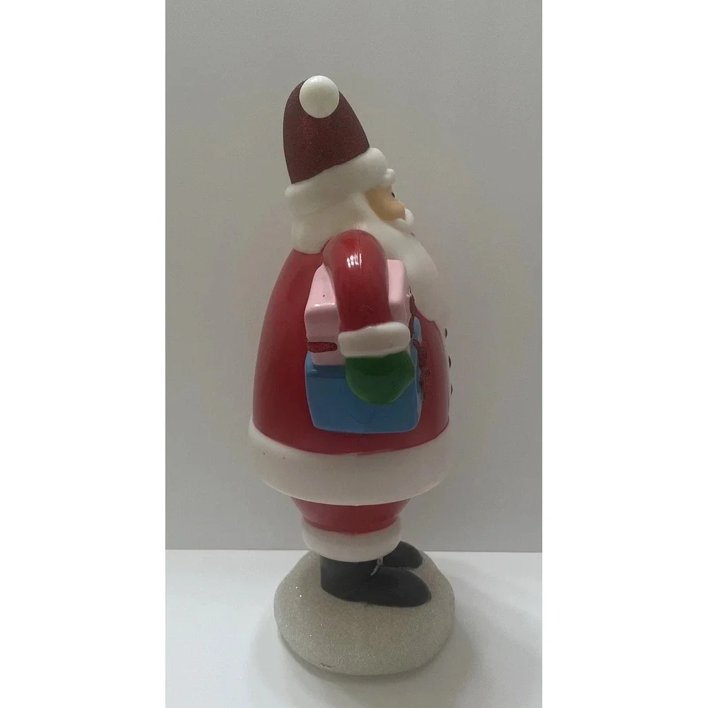 Christmas Blow Mold Light-Up Santa 14x9